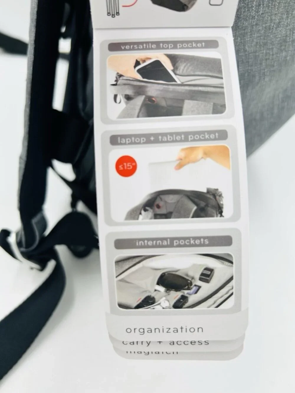Peak Design Everyday Backpack 20L v1 Camera Bag Gray BB-20-AS-1 NEW